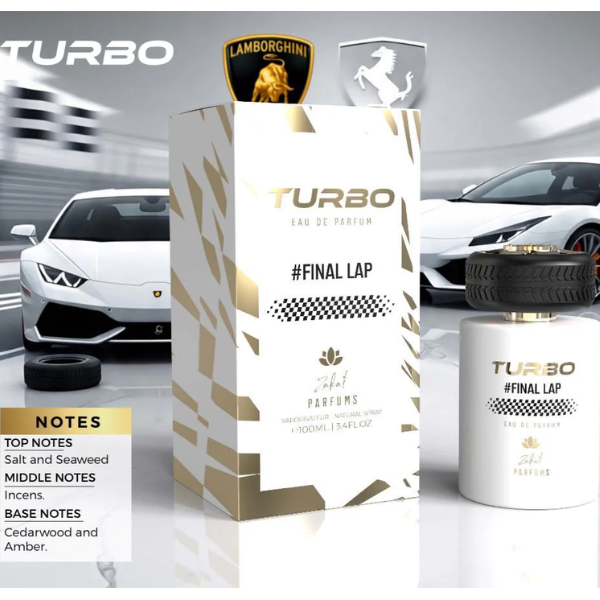 Zakat - TURBO FINAL LAP 100ml/3.4 oz Men -Blanco-