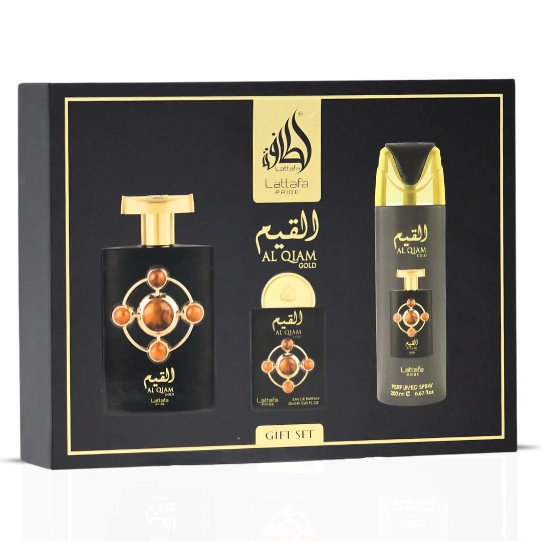 Lattafa Al Quiam Gold Set 4 Pzas Lattafa Pride EDP 100ml/3.4oz Unisex
