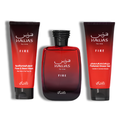 Rasasi Set Hawas Fire EDP Set 3 Pzas 3.4oz + BL + SG Men' Set