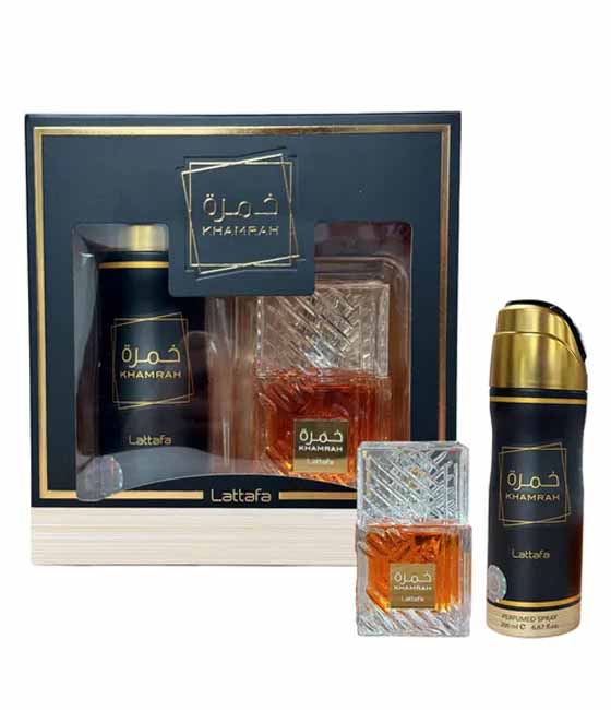 Lattafa Khamrah EDP Set 2 pzas Men's Set